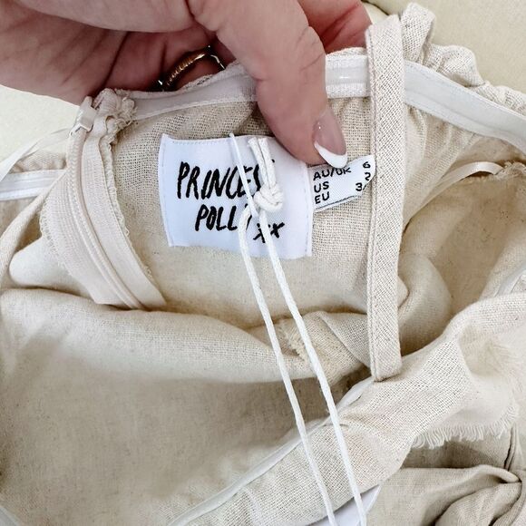 NWT Princess Polly Rally Playsuit in Beige - Picture 4 of 5